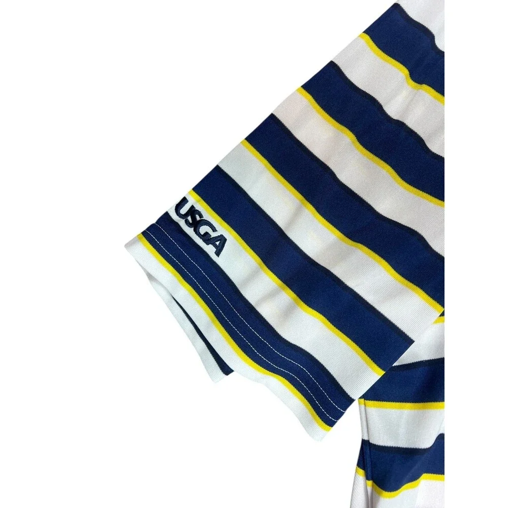 Polo Ralph Lauren US Open 2020 Winged Foot Striped Golf Polo Shirt Mens L